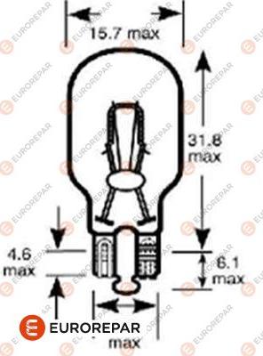 EUROREPAR 1616431780 - Kvēlspuldze, Pagriezienu signāla lukturis www.autospares.lv