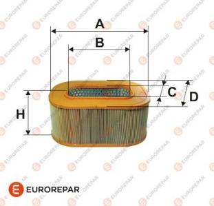 EUROREPAR 1616248180 - Gaisa filtrs www.autospares.lv