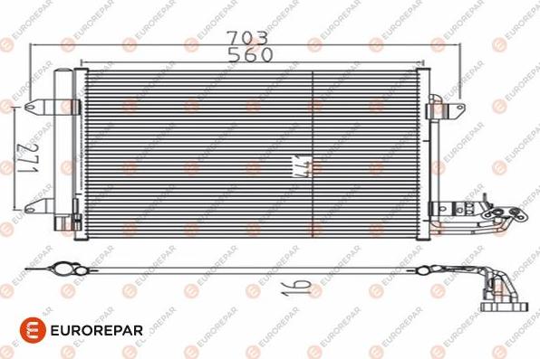 EUROREPAR 1610160080 - Kondensators, Gaisa kond. sistēma www.autospares.lv