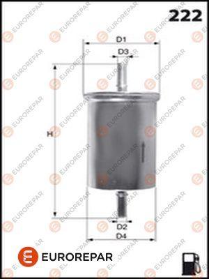 EUROREPAR E145086 - Degvielas filtrs autospares.lv