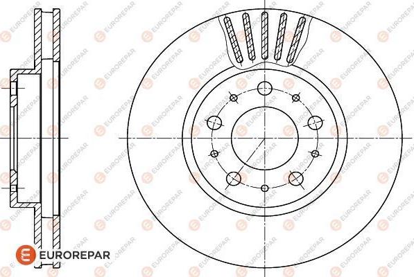 EUROREPAR 1618890680 - Bremžu diski www.autospares.lv