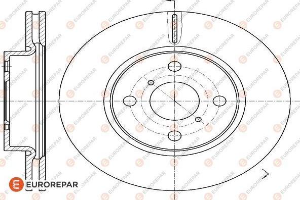 EUROREPAR 1618890180 - Bremžu diski www.autospares.lv