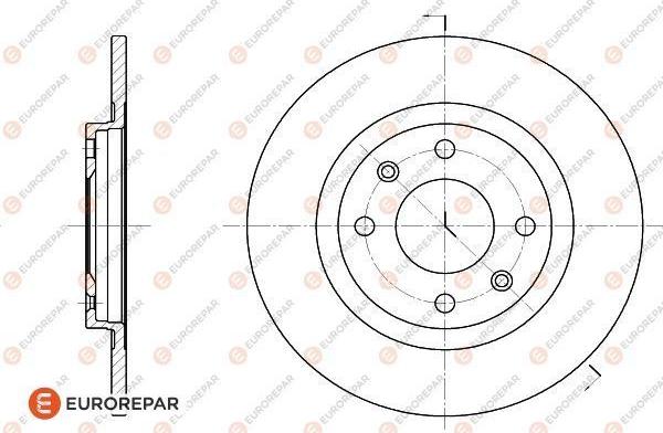 EUROREPAR 1618859980 - Bremžu diski www.autospares.lv