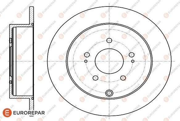 EUROREPAR 1618864080 - Bremžu diski www.autospares.lv