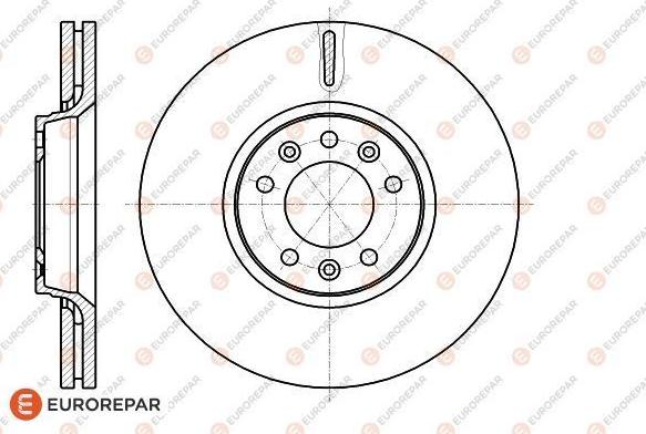 EUROREPAR 1618865180 - Bremžu diski www.autospares.lv