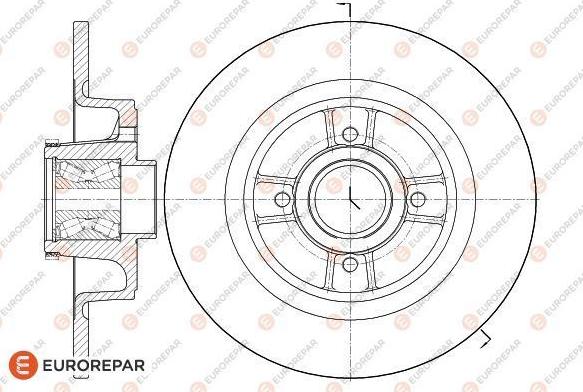 EUROREPAR 1618866380 - Bremžu diski www.autospares.lv