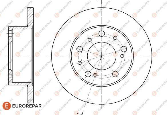 EUROREPAR 1618860580 - Bremžu diski autospares.lv