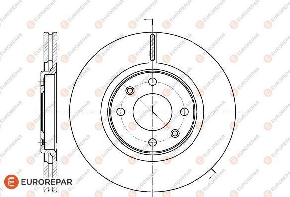 EUROREPAR 1618860180 - Bremžu diski www.autospares.lv