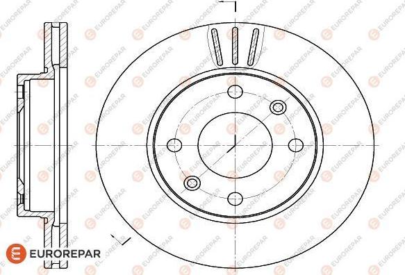 EUROREPAR 1618860780 - Bremžu diski www.autospares.lv