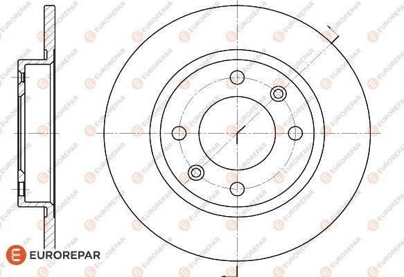 EUROREPAR 1618861580 - Bremžu diski www.autospares.lv