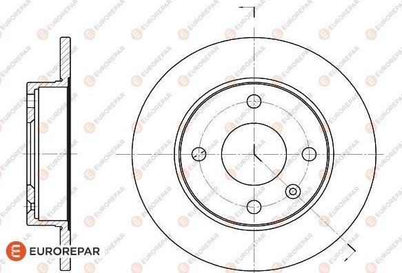 EUROREPAR 1618868080 - Bremžu diski www.autospares.lv