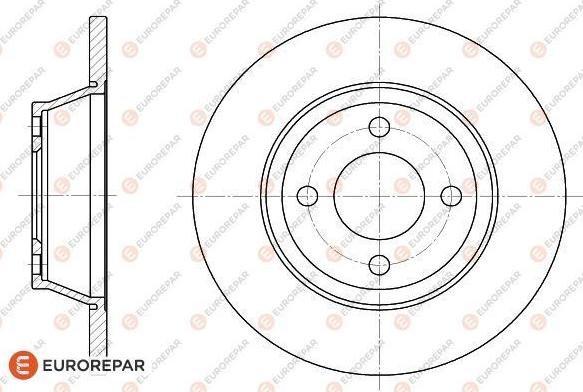 EUROREPAR 1618868280 - Bremžu diski www.autospares.lv