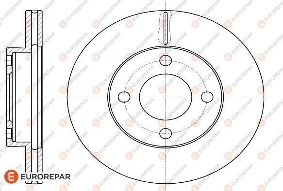 EUROREPAR 1618868780 - Bremžu diski www.autospares.lv