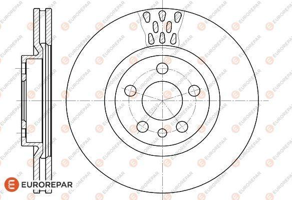 EUROREPAR 1618863580 - Bremžu diski www.autospares.lv