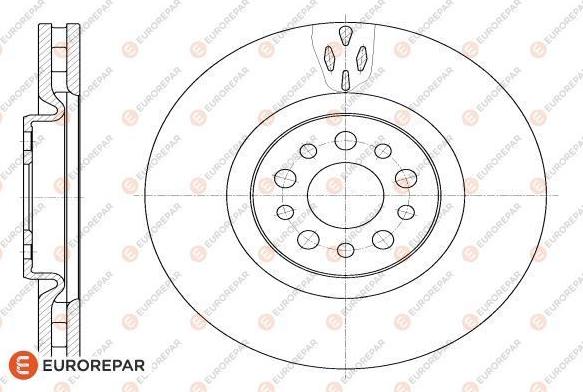 EUROREPAR 1618863180 - Bremžu diski autospares.lv