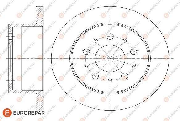 EUROREPAR 1618862980 - Bremžu diski autospares.lv