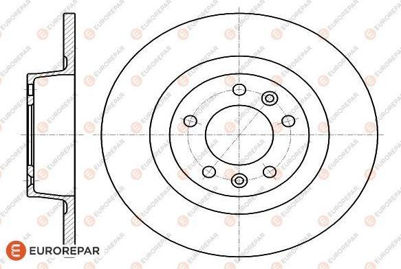 EUROREPAR 1618862480 - Bremžu diski www.autospares.lv