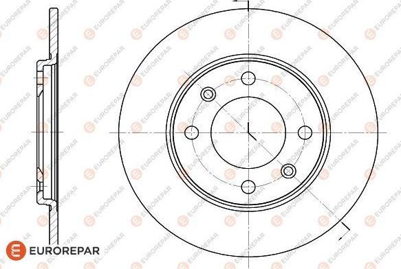 EUROREPAR 1618862080 - Bremžu diski autospares.lv