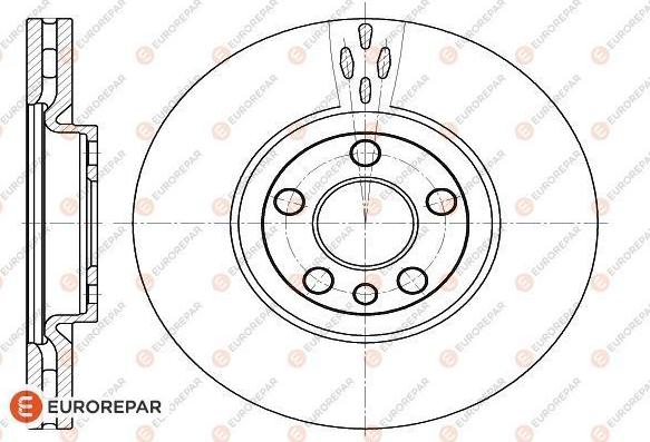 EUROREPAR 1618862880 - Bremžu diski www.autospares.lv