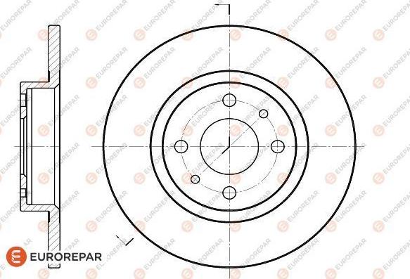 EUROREPAR 1618867380 - Bremžu diski www.autospares.lv