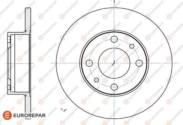 EUROREPAR 1618867280 - Bremžu diski www.autospares.lv