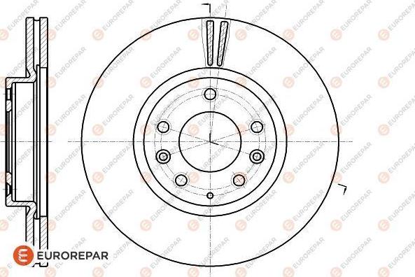 EUROREPAR 1618889680 - Bremžu diski www.autospares.lv