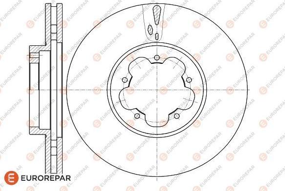 EUROREPAR 1618889280 - Bremžu diski www.autospares.lv