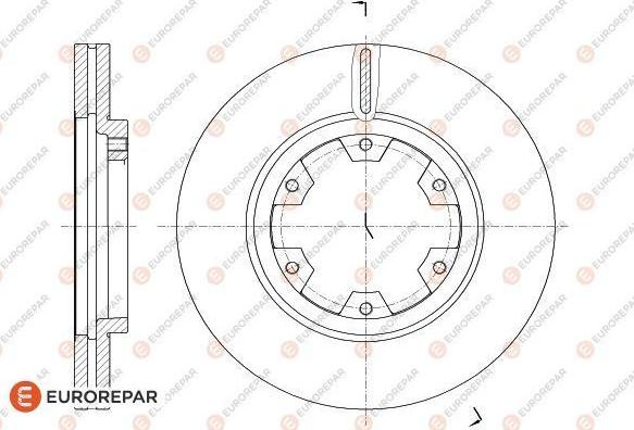 EUROREPAR 1618884480 - Bremžu diski www.autospares.lv