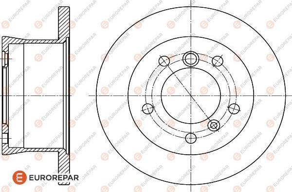 EUROREPAR 1618884080 - Bremžu diski www.autospares.lv