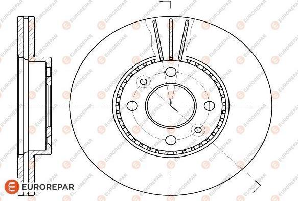 EUROREPAR 1618884880 - Bremžu diski www.autospares.lv