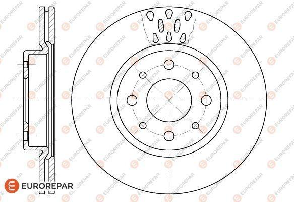 EUROREPAR 1618884280 - Bremžu diski autospares.lv