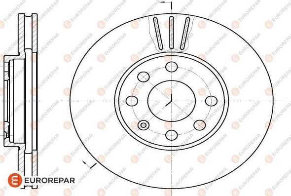 EUROREPAR 1618885080 - Bremžu diski autospares.lv