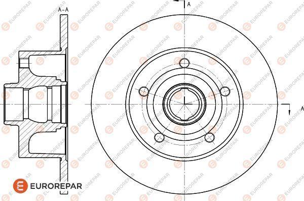 EUROREPAR 1618885780 - Bremžu diski www.autospares.lv