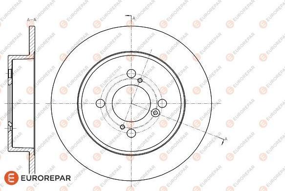 EUROREPAR 1618886380 - Bremžu diski www.autospares.lv