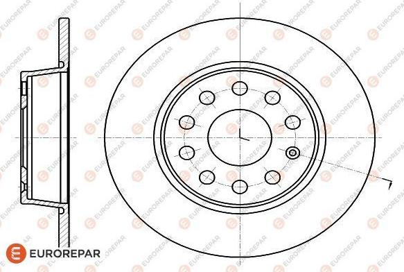 EUROREPAR 1618886780 - Bremžu diski www.autospares.lv