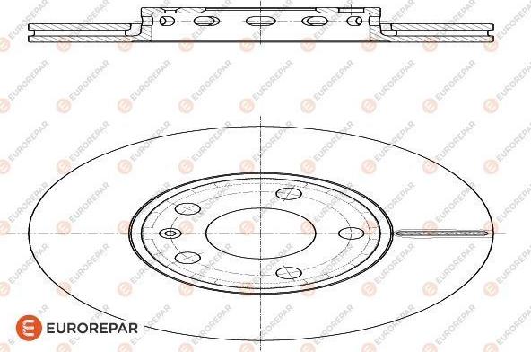 EUROREPAR 1618880980 - Brake Disc www.autospares.lv