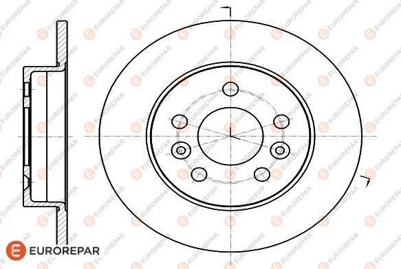 EUROREPAR 1618880580 - Bremžu diski www.autospares.lv