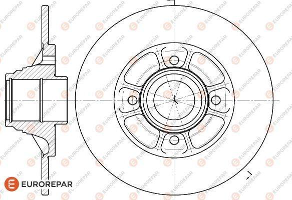 EUROREPAR 1618880080 - Bremžu diski autospares.lv