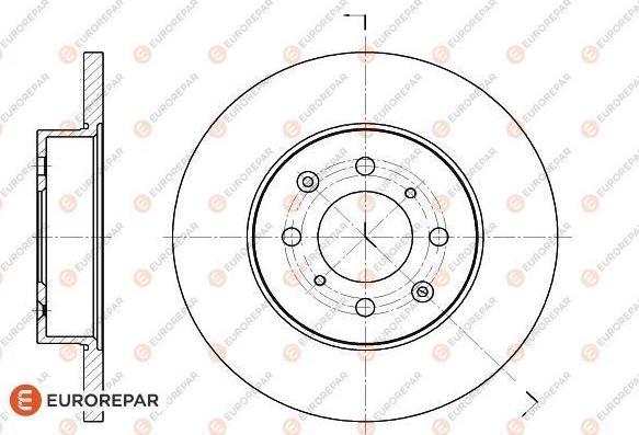 EUROREPAR 1618881480 - Bremžu diski www.autospares.lv