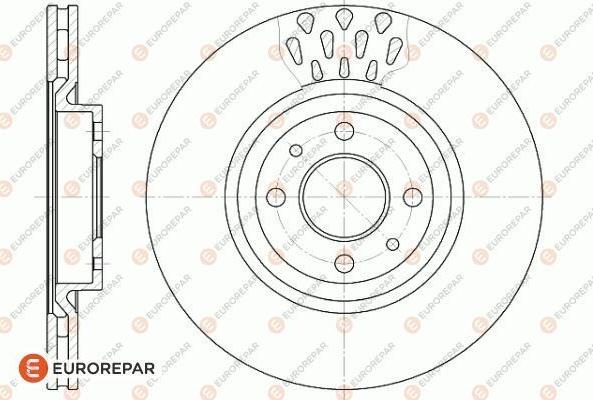 EUROREPAR 1618881680 - Bremžu diski www.autospares.lv