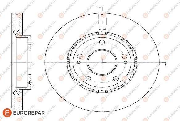 EUROREPAR 1618888980 - Bremžu diski www.autospares.lv