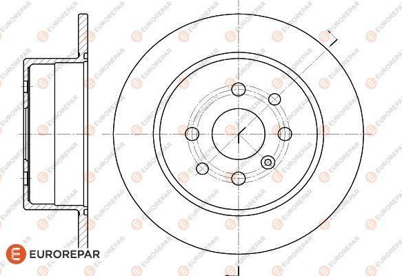 EUROREPAR 1618888880 - Bremžu diski autospares.lv