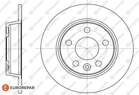 EUROREPAR 1618883480 - Bremžu diski www.autospares.lv