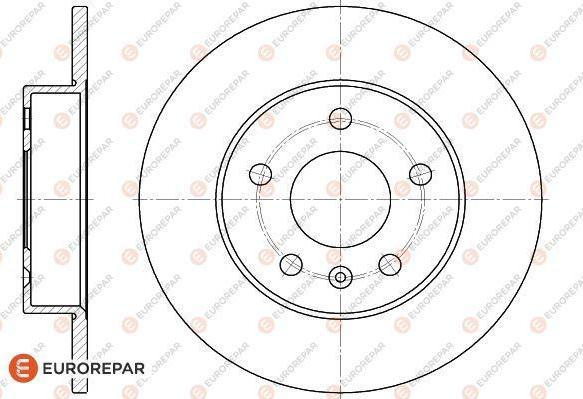 EUROREPAR 1618883180 - Bremžu diski www.autospares.lv