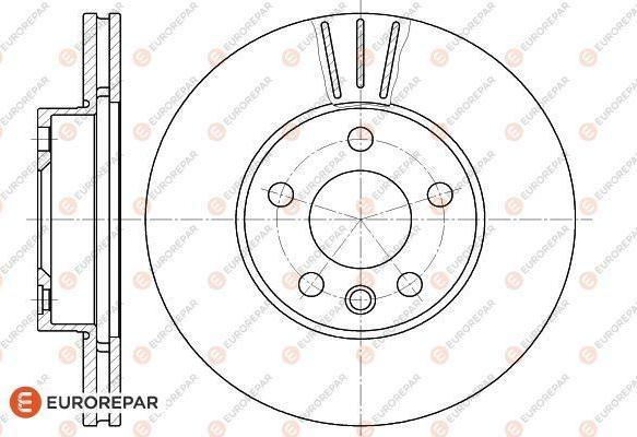 EUROREPAR 1618883280 - Тормозной диск www.autospares.lv