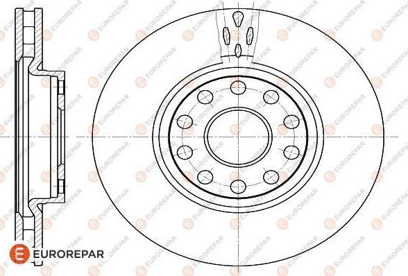 EUROREPAR 1618882580 - Bremžu diski autospares.lv