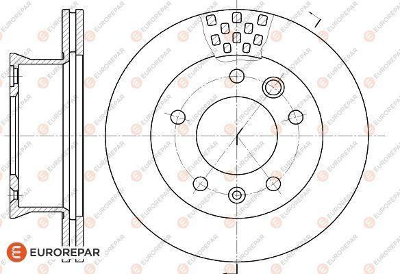 EUROREPAR 1618882380 - Bremžu diski www.autospares.lv