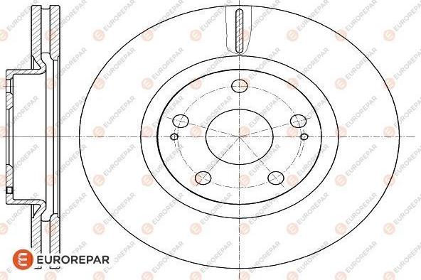 EUROREPAR 1618887580 - Bremžu diski www.autospares.lv