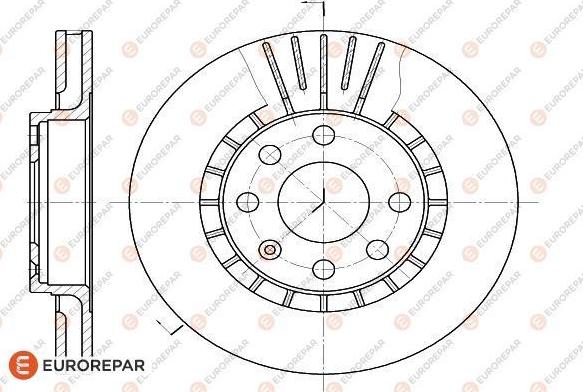 EUROREPAR 1618879080 - Bremžu diski autospares.lv