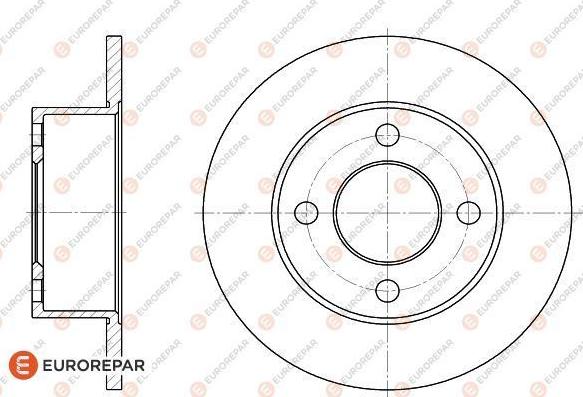 EUROREPAR 1618874580 - Bremžu diski www.autospares.lv